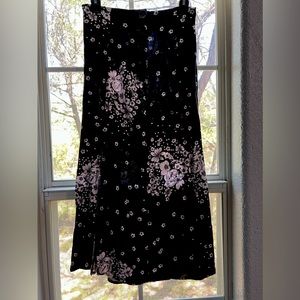 Free people open slit skirt